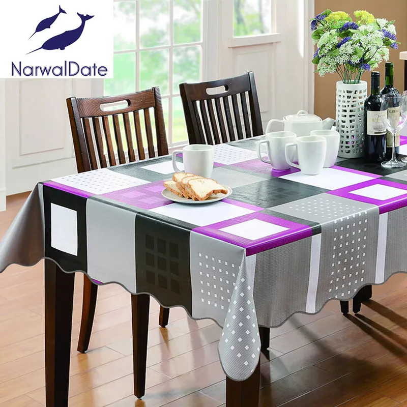 

High-grade Add cotton thickened waterproof oil proof PVC/ PVC tablecloth 25 degrees temperature deformation