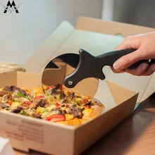 MeiJiaG Stainless Steel Cutter Round Pizza Cutter Stainless Steel Pizza Knife Cutter Pastry Pasta Dough Kitchen Baking Tools master quality knob cutter bonsai tools concave cutter round edge cutter 210mm 8 1 4 carbon steel from tianbonsai