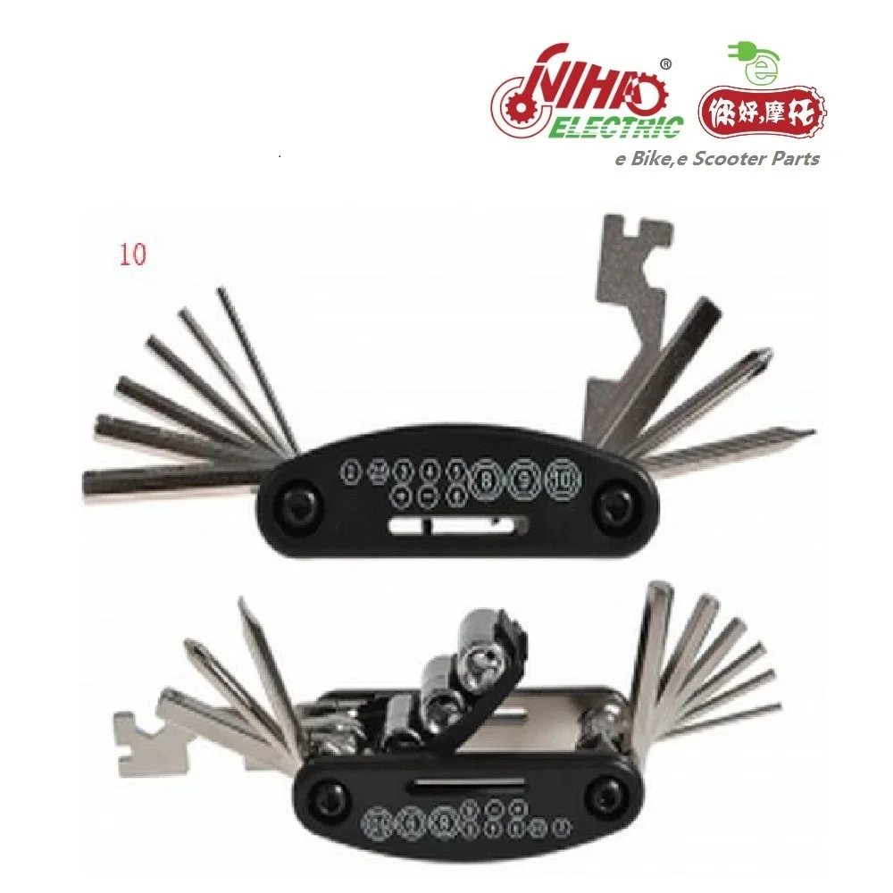 56 E BIKE Bicycle Repair Tool Bike Pocket Multi Function Folding Ebike