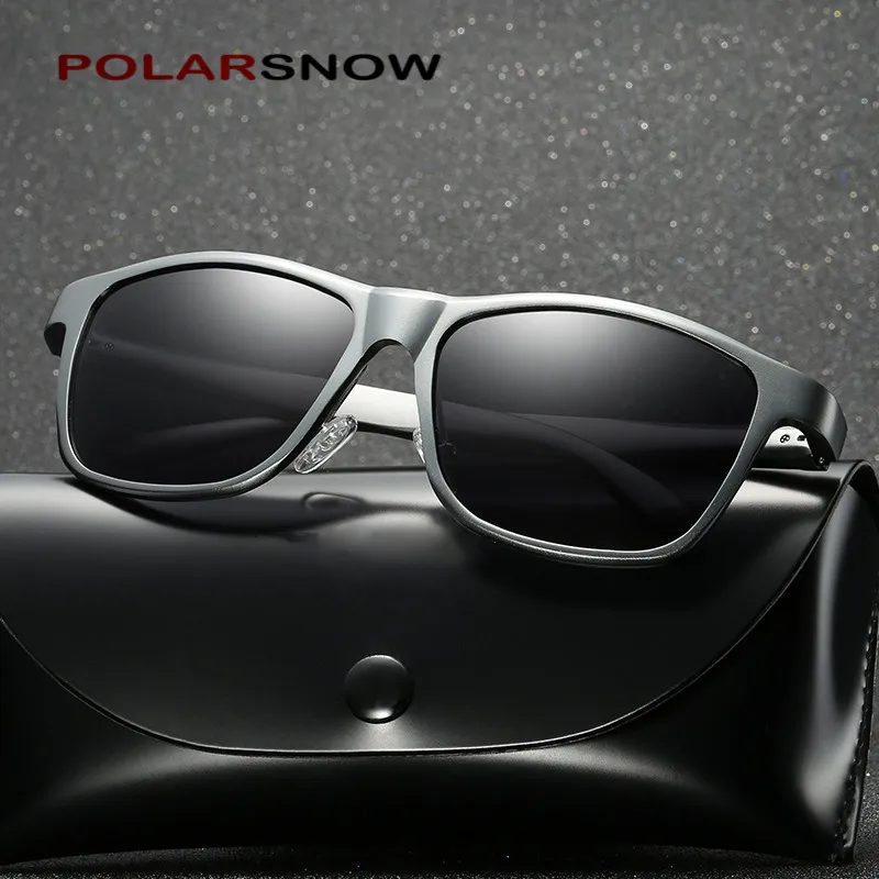 POLARSNOW Brand Men's UV400 Aluminium Magnesium Polarized Sunglasses