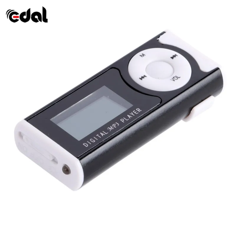 USB Mini Clip MP3 Player LCD Screen Support 16 GB Micro SD TF Card Slick Stylish Design Sport Compact 1.3 \