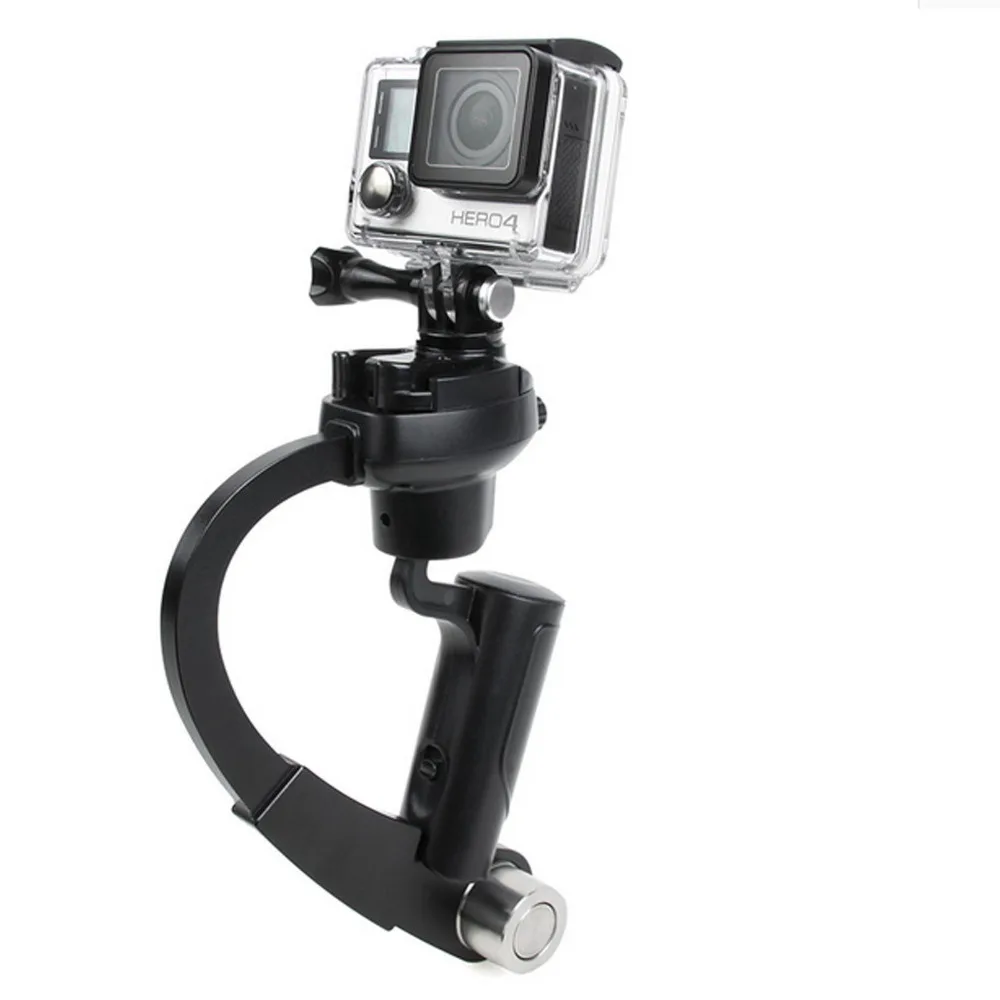 Черный Ручной Стабилизатор для Gopro Hero 4/3 +/3/2 sj4000|video steadicam|steadicam for goprohandheld stabilizer |
