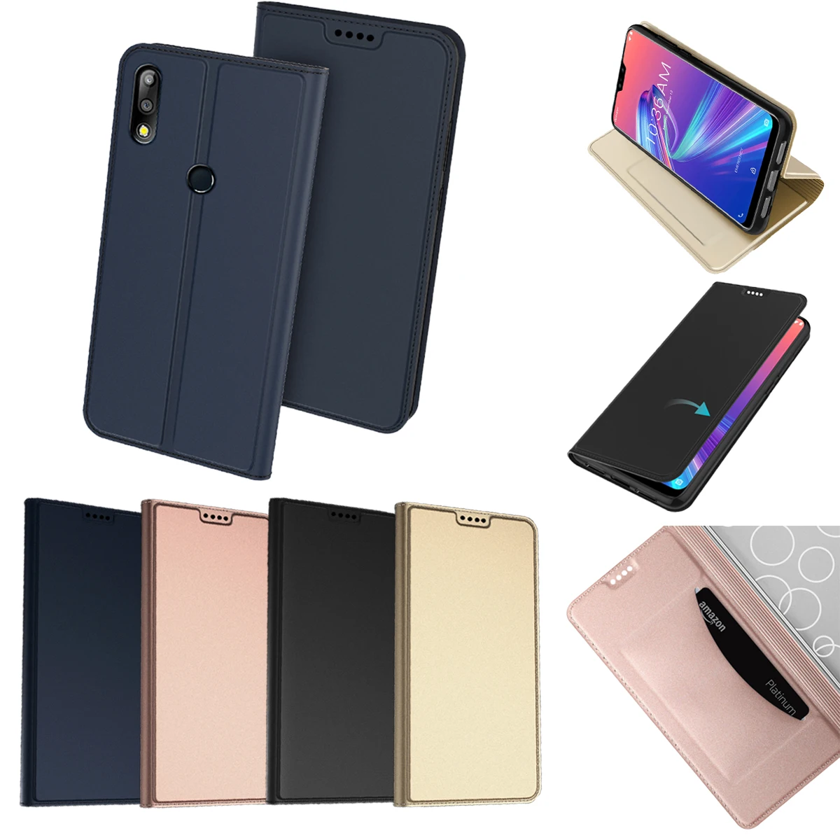Для Asus ZenFone Max Pro M1 ZB601KL/ZB602KL чехол для телефона кожаный откидной Чехол-бумажник с