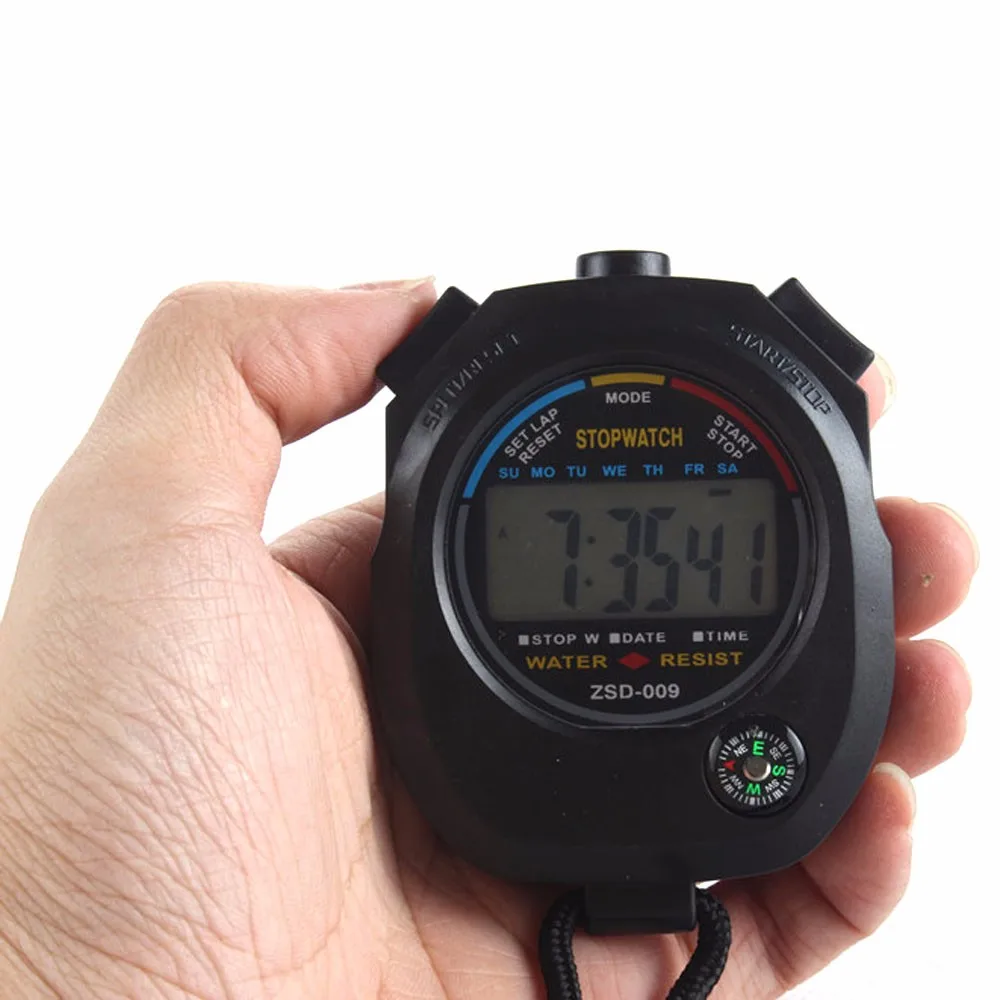 

New 2018 Men's Waterproof Digital LCD Stopwatch Chronograph Timer Counter Sports Alarm Clock Sports Teacher Watch F80