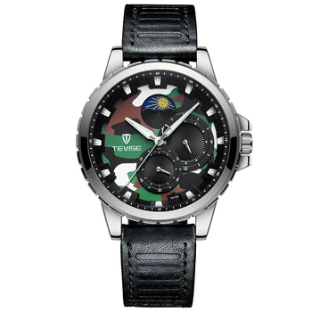 

TEVISE T815A Mens Watches Top Brand Luxury Automatic Watch Men Mechanical Watches Stainless Steel Luminous Waterproof Wristwatch