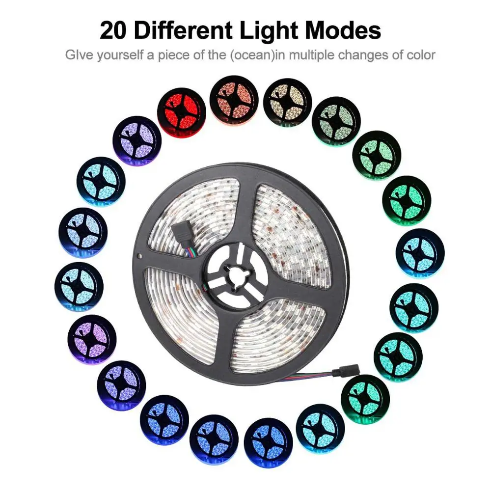 DC 24 В 5050 светодиодная лента 60 Светодиодный s/m 5 м/рулон 300 светодиодный s IP20 IP65 водонепроницаемая светодиодная лента 5050 RGB Белая теплая светодиодная лента - Испускаемый цвет: RGB