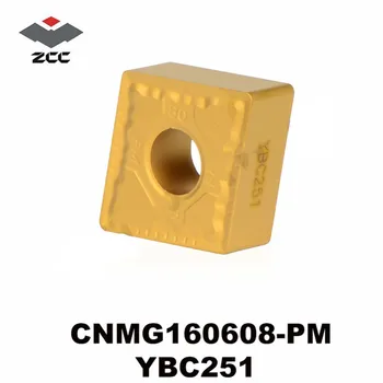 

Original ZCC CT CNMG160608-PM YBC251 CNMG 160608 Tungsten Carbide Inserts CNC Tool Turning Tools for steel Lathe Cutter Tools