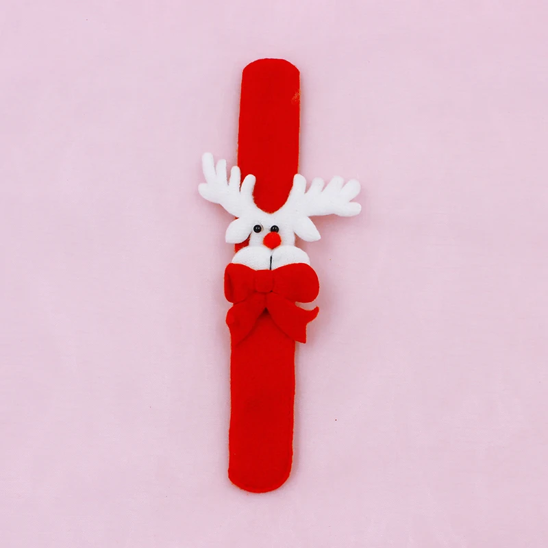 WEISIPU 5pcs Christmas Bracelets Patting Circle Children Gift Santa Claus Deer New Year Christmas Xmas Decoration
