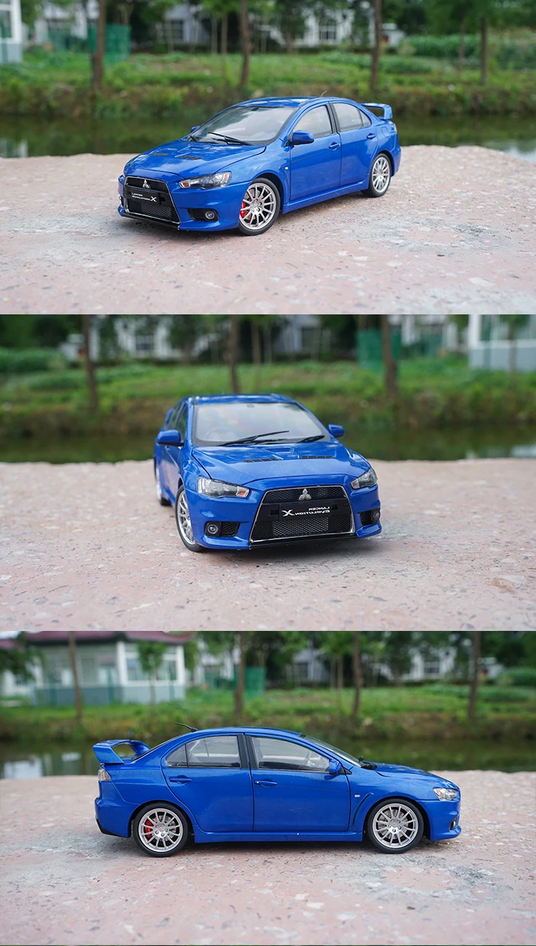 1:18 MITSUBISHI LANCER EVO 10 X литая металлическая модель автомобиля, модель из высококачественного сплава, Изысканные Подарки