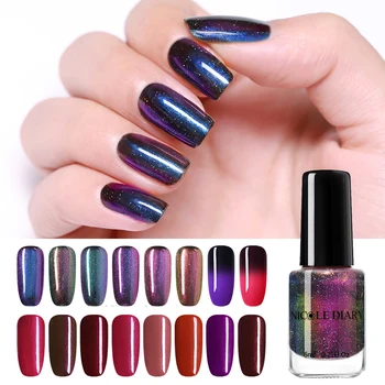 

NICOLE DIARY Peel Off Nail Polish Super Glitter Shinning Nail Art varnish Water Base Varnish Easy to Remove