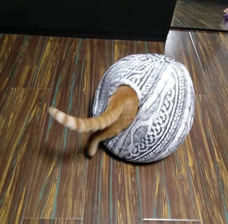 Кровати для кошек Сферический домик для кошек с круглым отверстием, вашему коту понравится! Игровой домик для кошек, игрушка для кошек