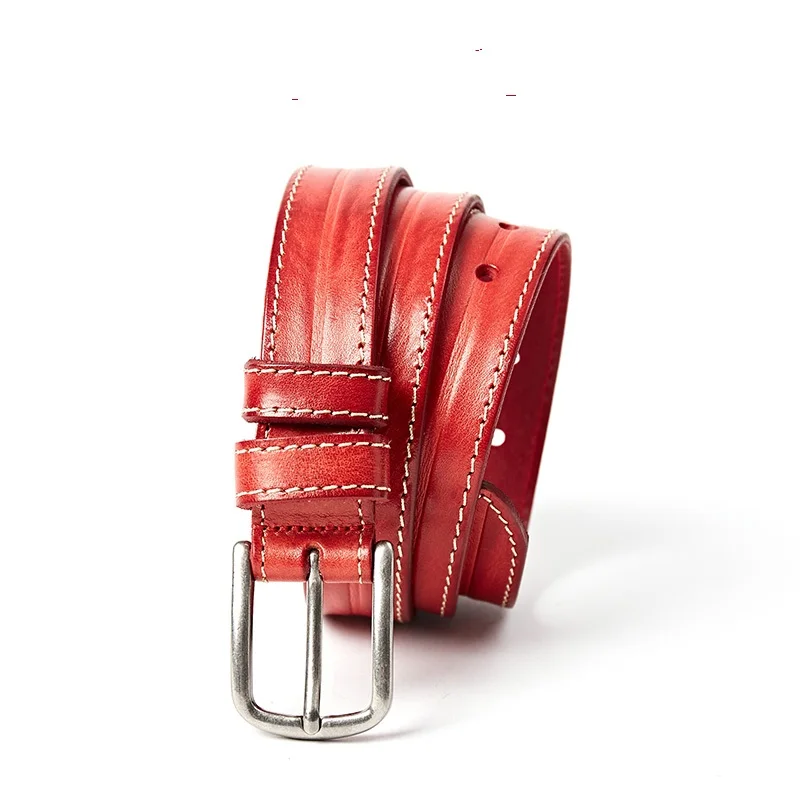 3133 New Fashion Ladies Genuine leather belt Ladies Top Layer leather belts Women minimalist ...