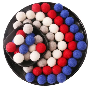 

2cm 60pc Wool Balls DIY Crafts Accessories Felt Ball Decor Baby Room Christmas Gift Softs Toys Colorful Beads Nurse Gifts