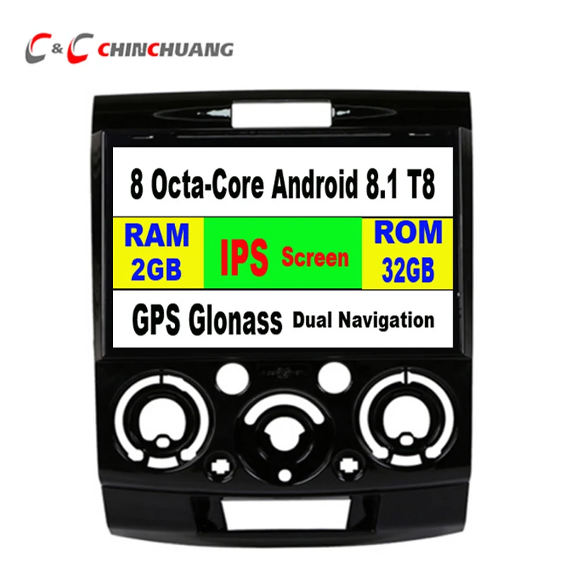 

IPS Screen 8 Octa-core Android 8.1 T8 Car DVD Player for Mazda BT50 BT 50 BT-50 Ford Everest Ranger with Radio Wifi DVR GPS Navi