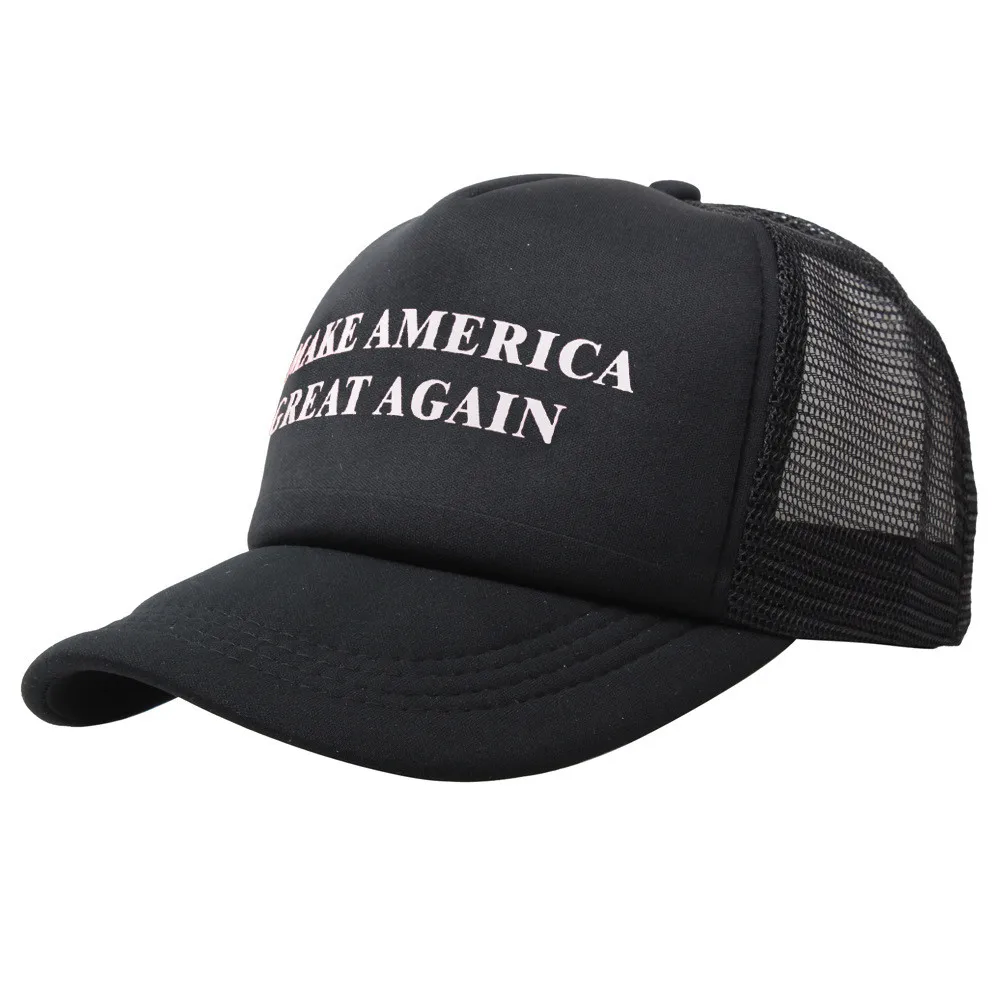 Надпись "Make america great again", черная, красная, белая, для улицы, gorros, унисекс, сетчатые шапки, хип-хоп, регулируемая бейсболка, женская кепка