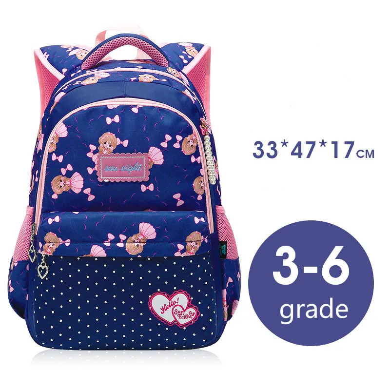

Kids Cartoon Primary School Backpacks Waterproof Children School Bags For Girls princess Schoolbags Kids Mochila Infantil Zip
