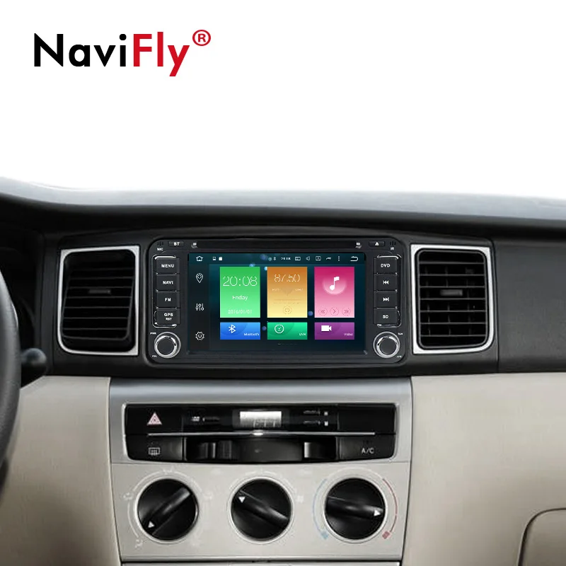 Cheap NaviFly 2G+32G 2 Din Android 9.1 Car radio gps for Toyota/Corolla/Terios/Altis/RAV4/CAMRY Car Multimedia Video Player GPS USB BT 1