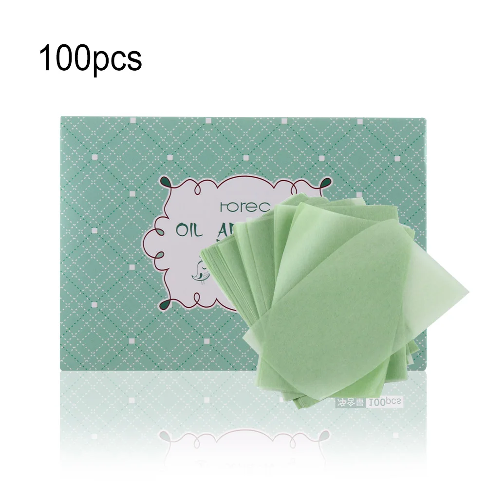 

100sheets/pack Green Tea Facial Oil Blotting Sheets Paper Cleansing Face Oil Control Absorbent Paper Beauty makeup tools