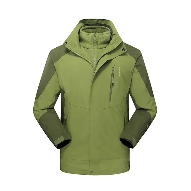Зимняя походная куртка для мужчин и женщин из 2 предметов, водонепроницаемая теплая ветровка для спорта на открытом воздухе, мужские пальто VA547