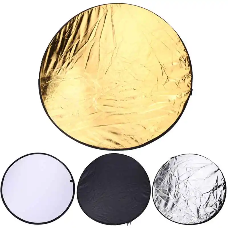 NEW 80cm 5 in 1 Photography Studio Light Mulit Photo Disc Collapsible Light Reflector Round Disk