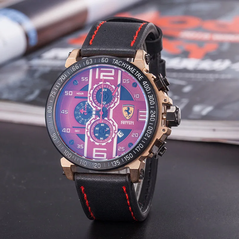SCUDERIA FERRARI Sport Quartz Watch Luminous for Men Fashion Outdoor Watches Multifunction Calendar Clock 12 Colors 836599723