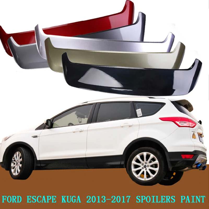

For Ford Escape Kuga 2013-2019 Rear Wing Spoiler, Trunk Boot Wings Spoilers paint ABS 3m Paste EMS transport