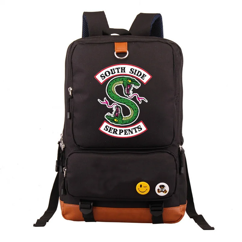 

Newest Riverdale South Side Serpents Backpack Men Women Casual Laptop Bags Shoulder Travel School Bag Bookbag For Teenagers