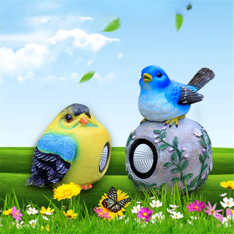 

Novelty LED Solar Powered Simulation Bird Lawn Table Light FRP Outdoor Waterproof Garden Courtyard Lamp Motion Sensor Decoration