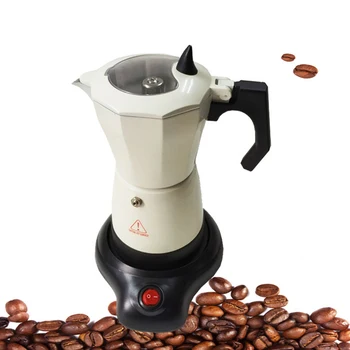 

300ml Electric Coffee Maker Aluminum Moka Pot Mocha Coffee Maker Machine DC112