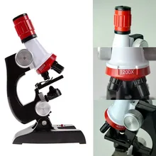 Kids Child Microscope Kit Lab LED 100X-1200X Home School Educational Toy Gift Biological Microscope hot : image Kids Child Microscope Kit Lab LED 100X-1200X Home School Educational Toy Gift Biological Microscope hot