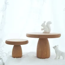 Sweetgo гриб торт стенд скандинавские винтажные украшения торта инструменты еда фотографии реквизит дерево ремесло десертный стол