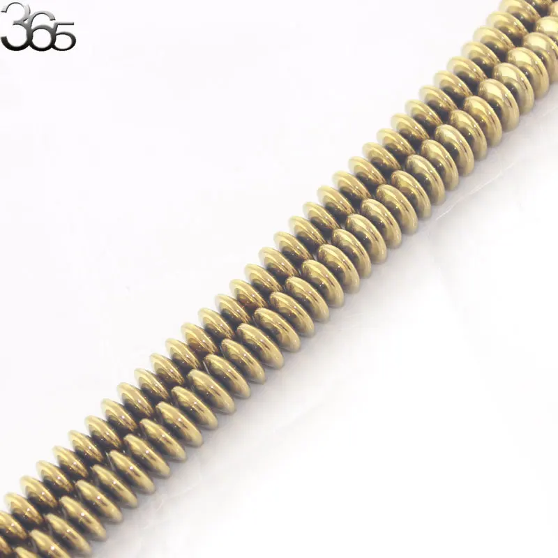 Free Shipping 3x8mm Wholesale Silvery Bronze Rainbow AB Rondelle Hematite Loose Beads 15''|bead lanyard|bead trimbead heaven |
