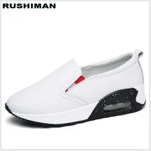 RUSHIAMN/весенне-осенняя модная обувь на платформе; Повседневные кроссовки без шнуровки; женские лоферы; Размеры 35-40