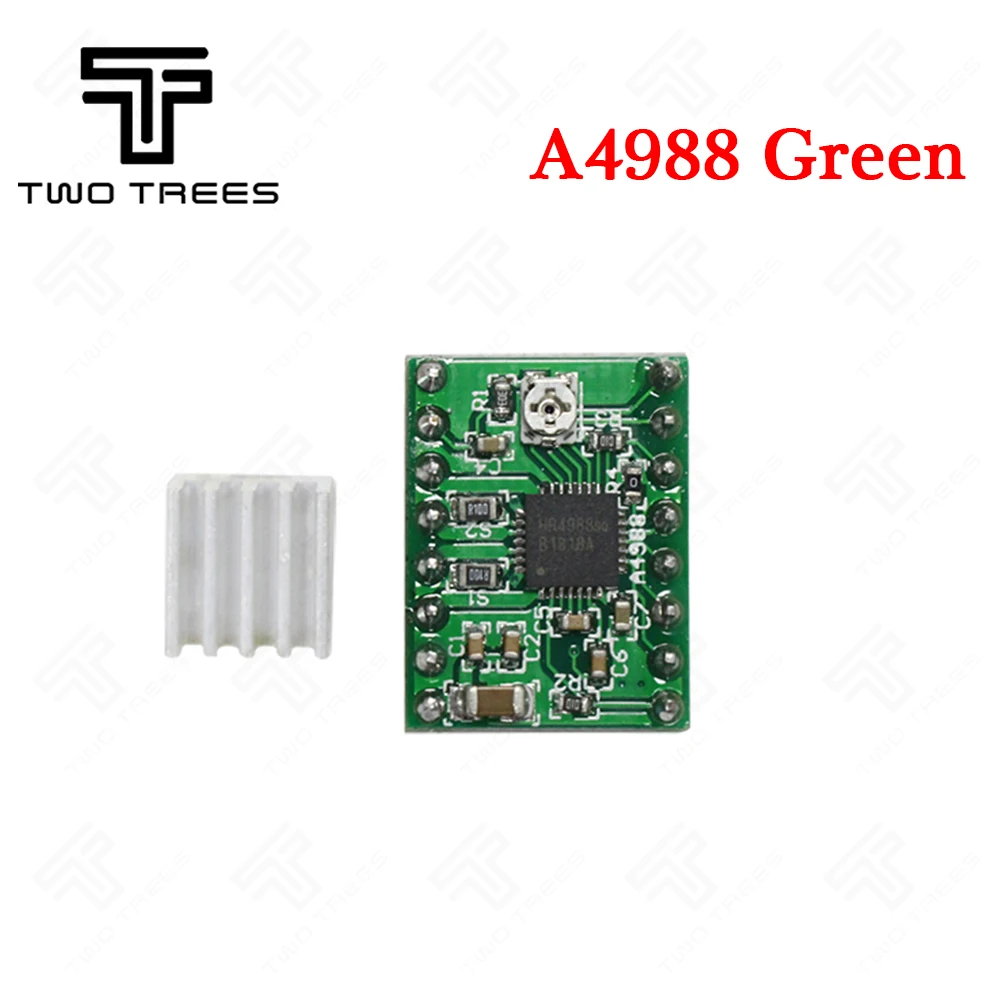 TWOTREES 3d принтер части Reprap A4988 DRV8825 шаговый двигатель драйвер модуль с радиатором Stepstick DRV8825 совместимый StepStick