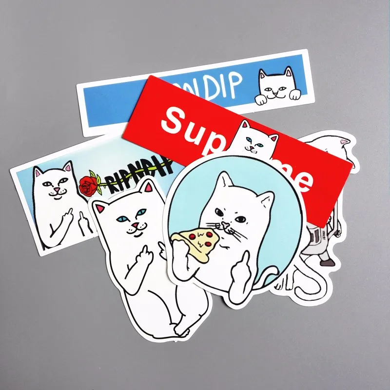 3 комбинации смешные наклейки «ripndip» для автомобиля ноутбук багаж скейтборд мотоцикл сноуборд наклейка