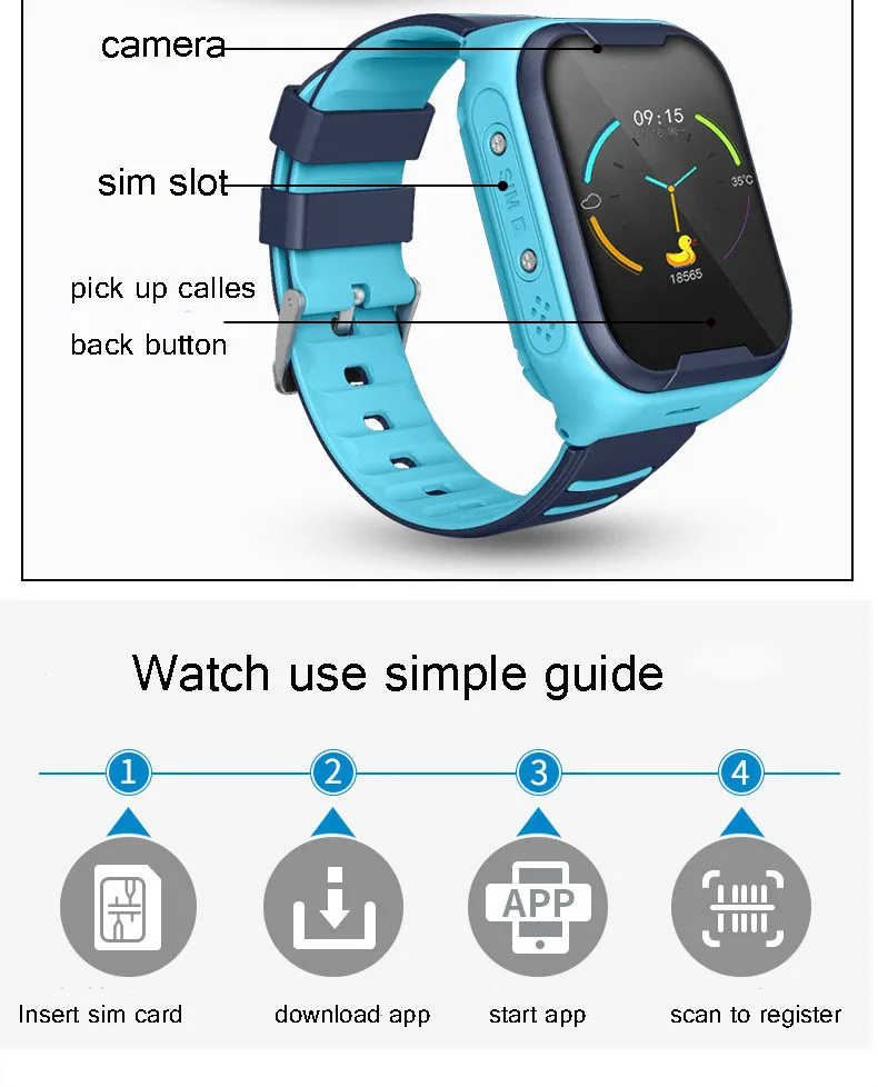 Ip67 Водонепроницаемый 2G 3g 4g детский трекер android часы телефон sim карта gps умные часы wifi детские часы hd камера Функция Видеозвонок