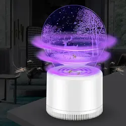 Креативный 3D декор москитный убийца USB зарядка москитный убийца лампа Фотокатализ немой домашний светодиодный москитный светильник без
