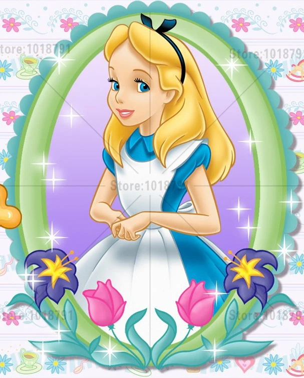 

5d diy diamond painting Cartoon Alice Cross Stitch Rhinestone mosaic decorative Diamond embroidery Home Decoration Needlework