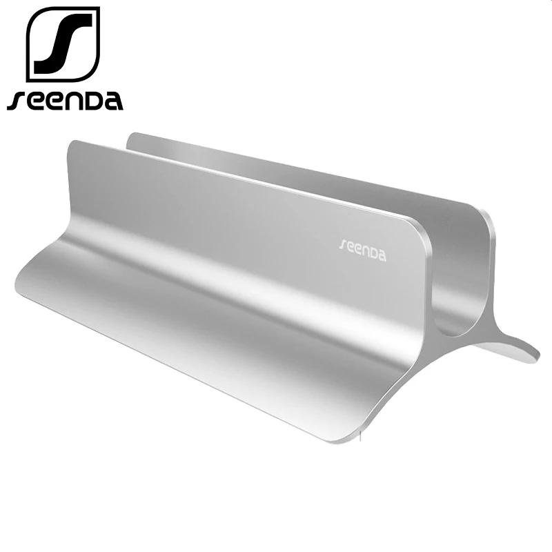 Вертикальный алюминиевый держатель для ноутбука SeenDa, для MacBook Pro Air 11-15 дюймов, портативный держатель для планшета, подставка для ноутбука, настольная подставка - изображение
