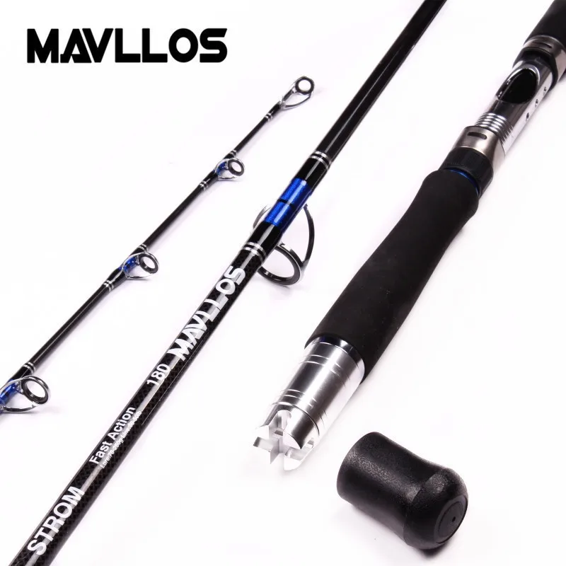 

Mavllos 3 Section Carbon Boat Fishing Rod 70-250g Lure Weight Saltwater Ultra Light Spinning Fishing Rod Casting Fishing Pole