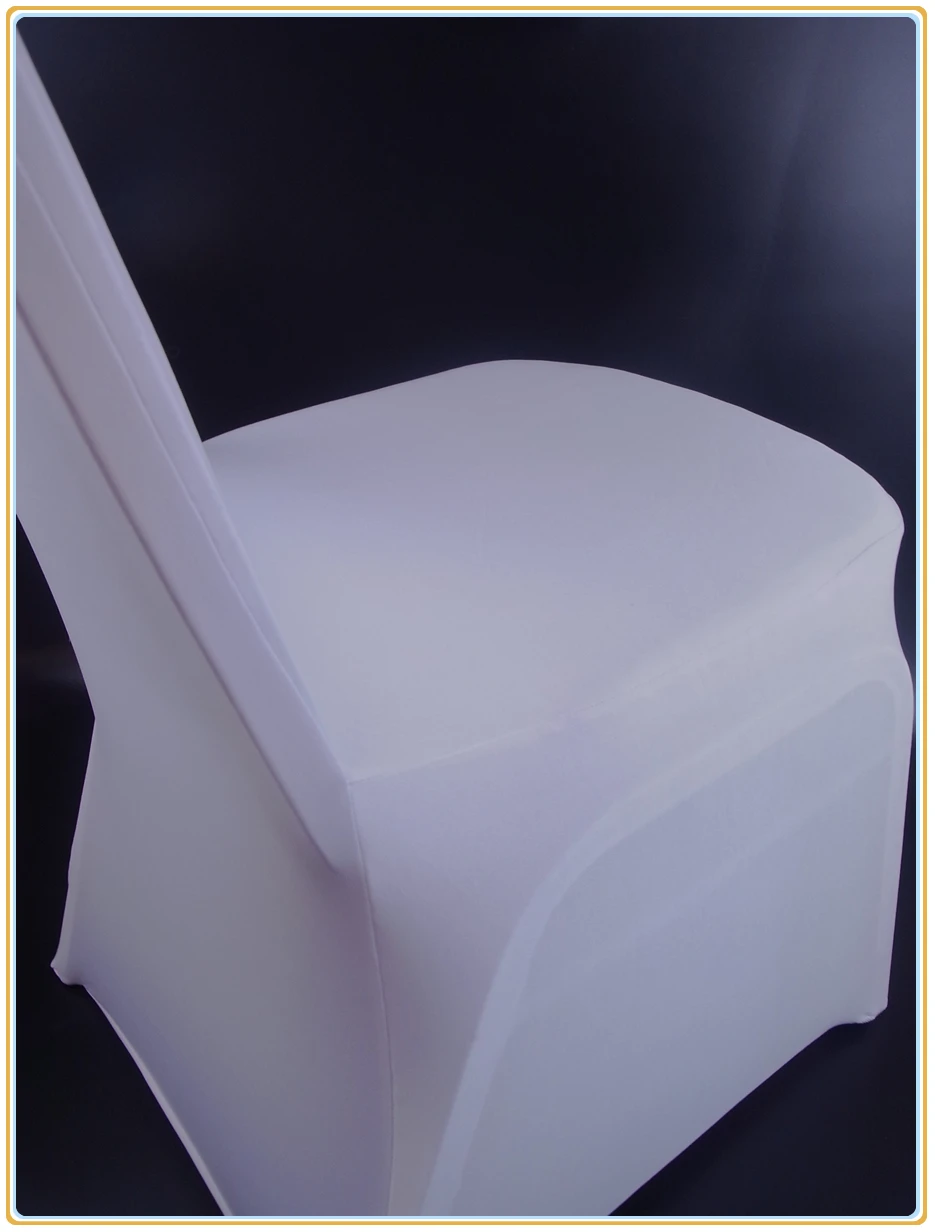 50 100 штук белые универсальные эластичные полиэфирные чехлы на стулья для свадебной вечеринки из спандекса