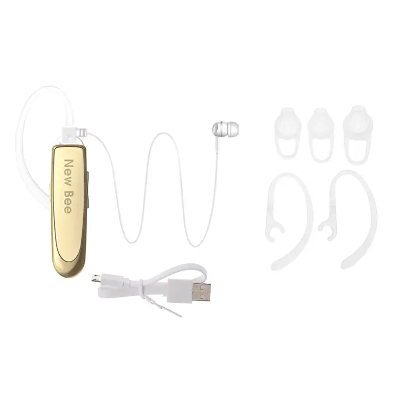 Gold Беспроводные Bluetooth наушники, гарнитура BT4.0 CSR4.0 с шумоподавлением, микрофон для вождения и путешествий, Новинка - Цвет: Gold
