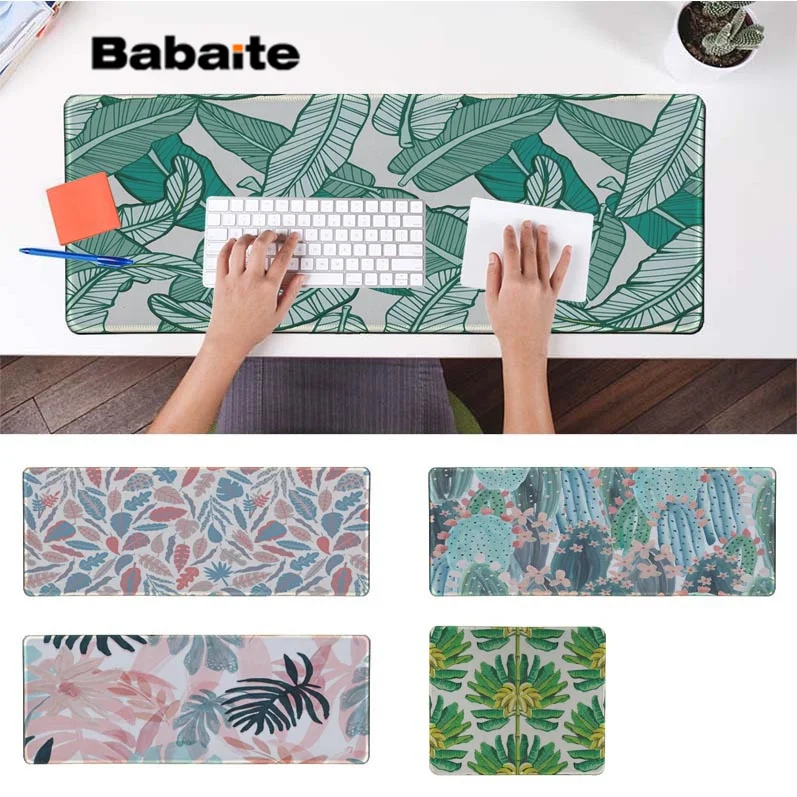 

Babaite New Design banana Tree Green Leaves Customized MousePads Laptop Anime Mouse Mat Free Shipping Large Mouse Pad Keyboards