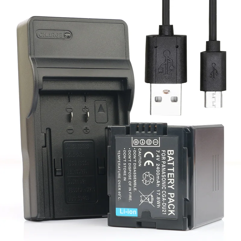 LANFULANG CGA DU21 Батарея (1 шт) и USB Батарея Зарядное устройство для Panasonic NV-GS21 NV-GS22 NV-GS25 NV-GS27 NV-GS28 NV-GS30