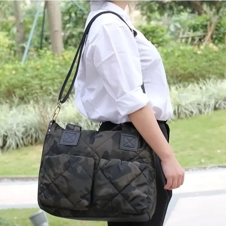 Женская сумка через плечо, хлопковая пуховая сумка, сумка-мешок, высокое качество, сумка через плечо, стеганая куртка, пуховая сумка для ноутбука