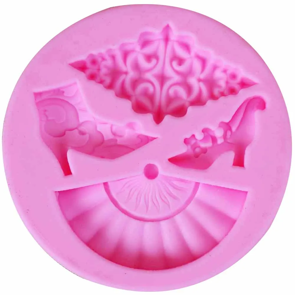 Sophronia обувь вентилятор 1 шт. силиконовая форма для УФ Смола Gumpaste Surgarcraft Глазурью