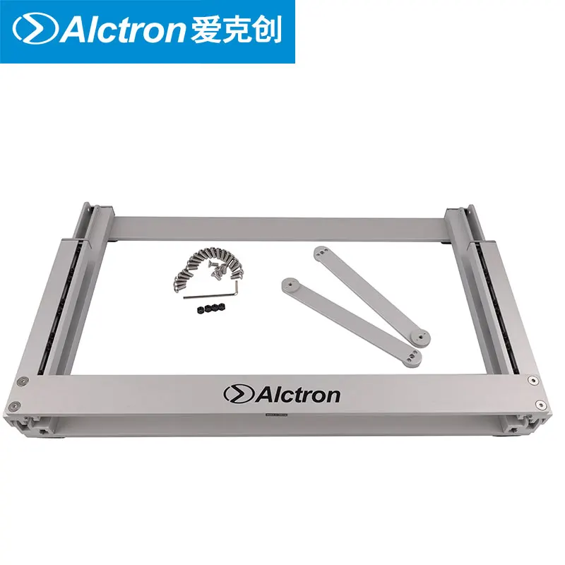 Alctron RS19 4U серия качественная сценическая аудиостойка из алюминиевого сплава Регулируемый угол Складная Настольная студийная стойка для 19''size устройства