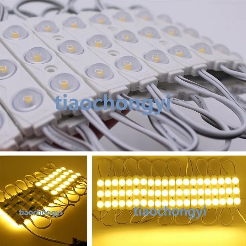 20X 1.5W 2835 Warm white 160 degrees LED Module SMD 3 LEDS Light ...