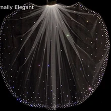 Белая/слоновая кость реальные фотографии свадебная вуаль Великолепная короткая с расческой кружево вышитая бисером Свадебная вуаль свадебные аксессуары Veu De Noiva MD96