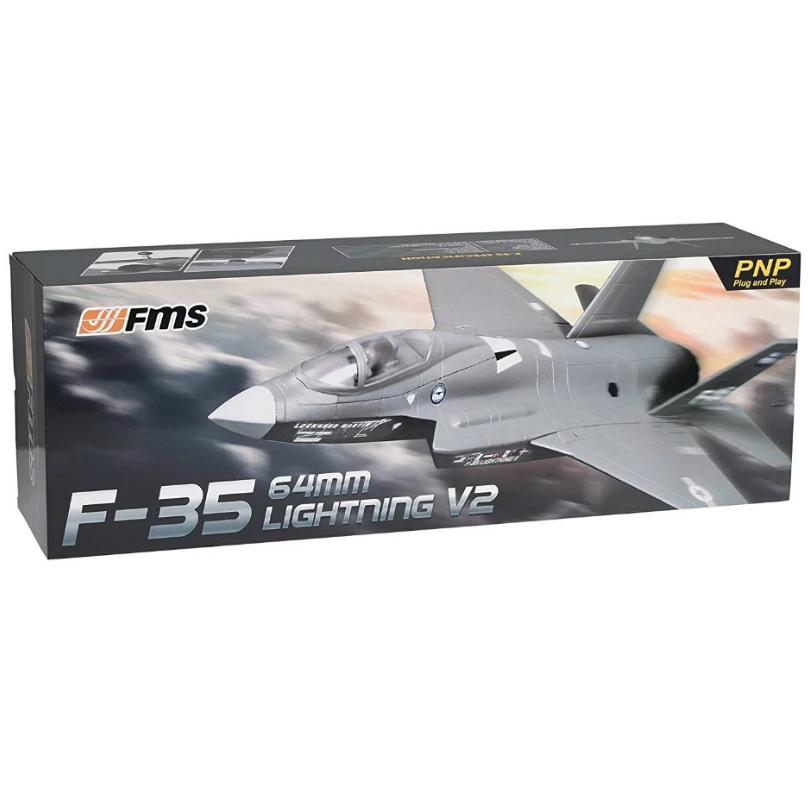 FMS 64 мм F35 F 35 V2 Lightning Ducted Fan EDF Jet EPO радиоуправляемый самолет современная модель